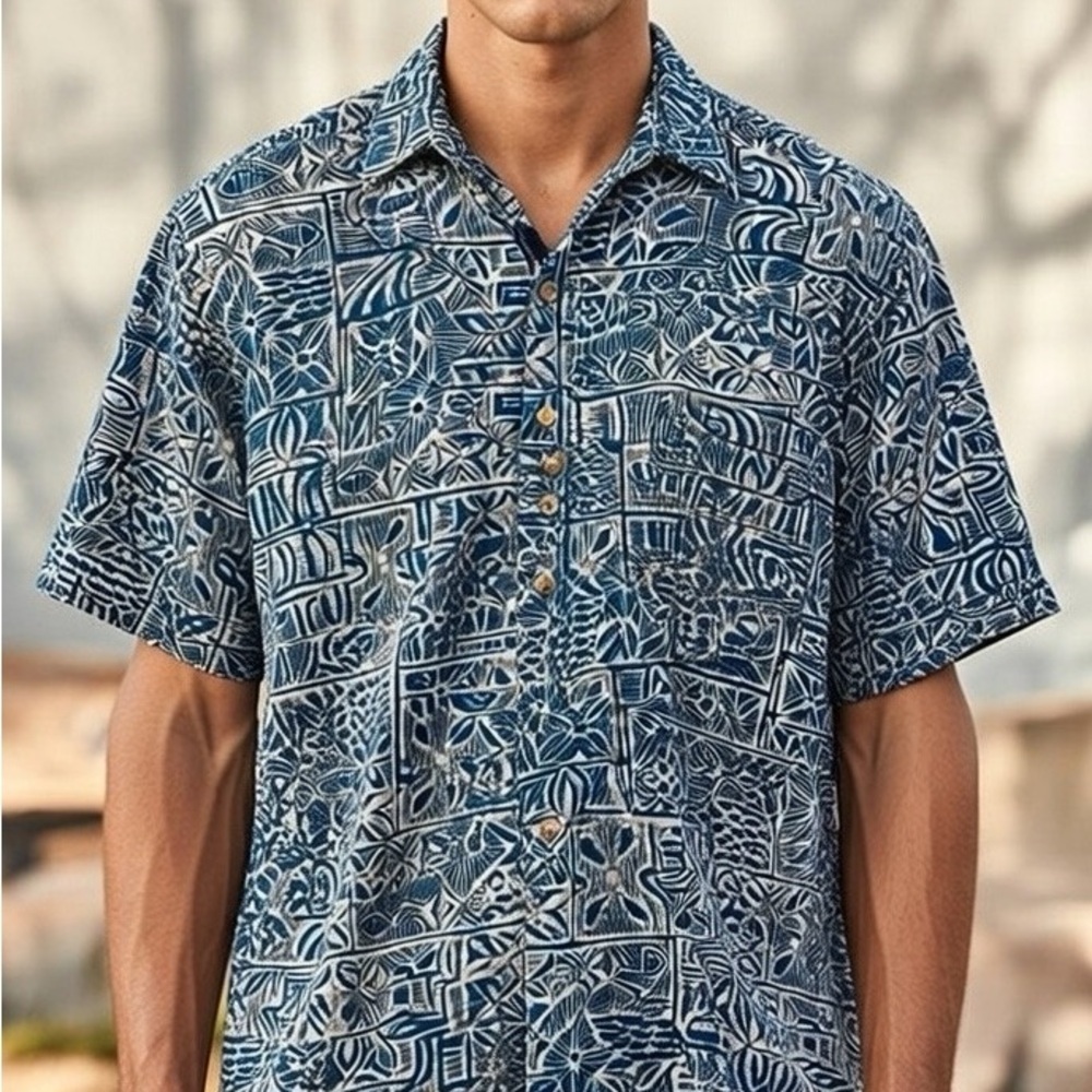 Cooke Street Men’s Aloha Hawaiian Shirt Size Medium